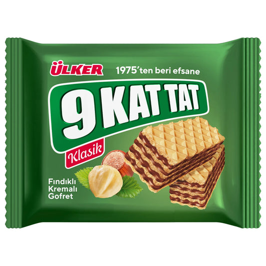 ULKER 9 Kat Tat Hazelnut Wafer 39g 1cs/24pcs