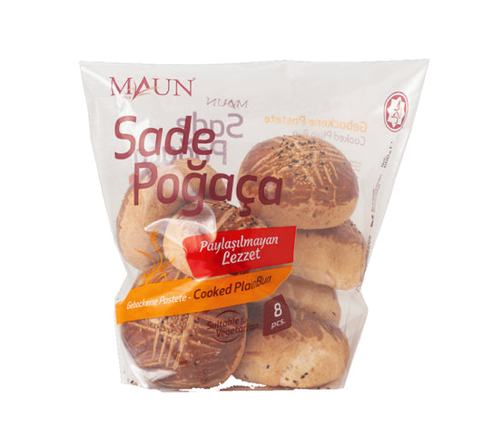 Maun Plain Bun Baked 75 gr x 8 x10pcs | SADE POGACA - MA04