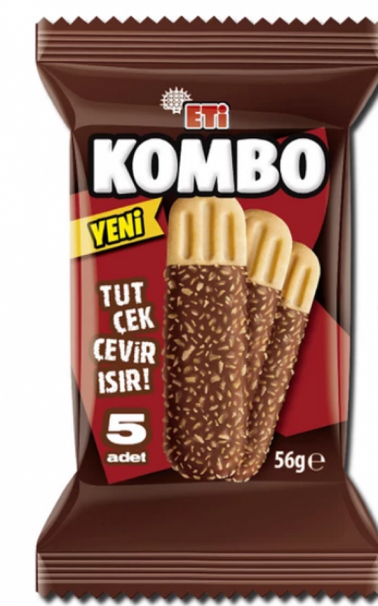 ETI Kombo Coconut and Chocolate Coated Biscuit 56g 1cs/18pcs