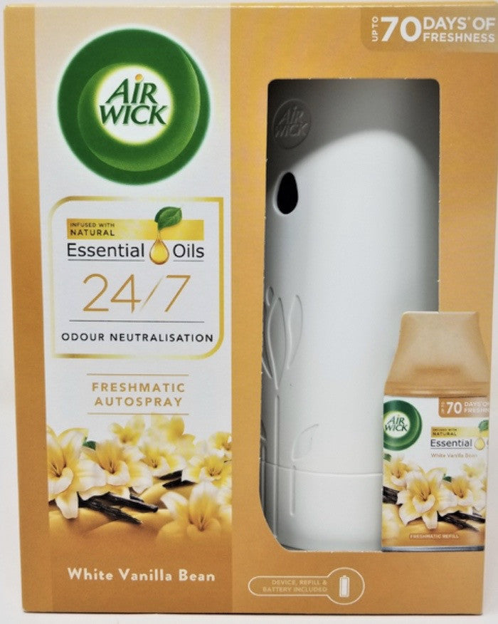 Air Wick / Freshmatic Machine + Refill / White Vanilla Bean/4/1/ct - AW04