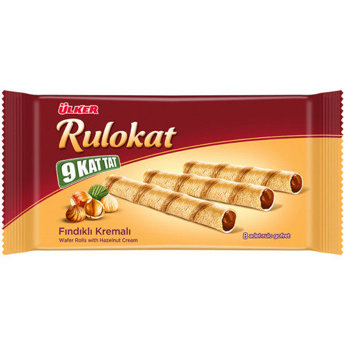 ULKER Rulokat 9 Kat Tat Hazelnut Cream 42g 1cs/12pcs