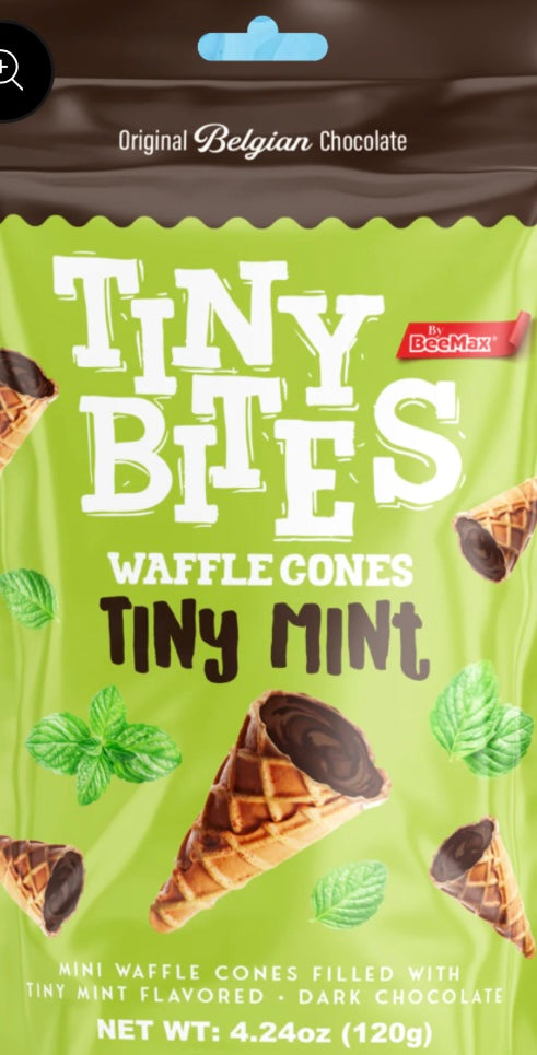 BeeMax Tiny Bites Tiny Mint Waffle Cones 4.24 oz B2008