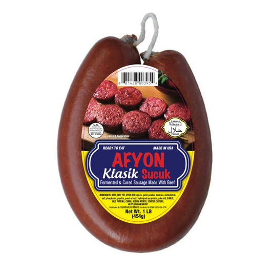 Afyon Klasik Sujuk, 1lb, 12pack - SJA01