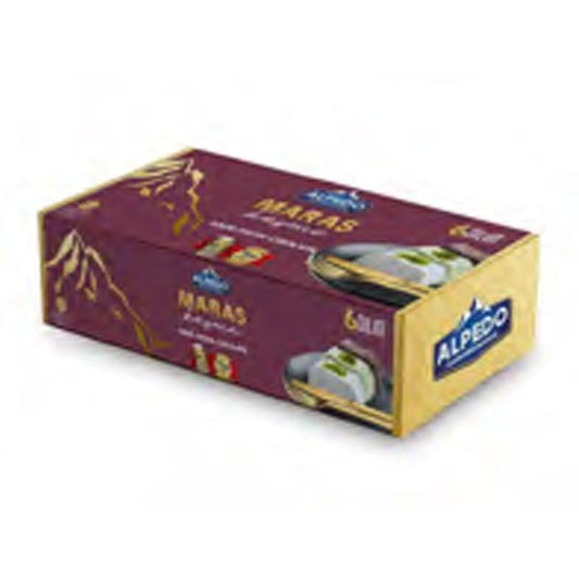 Alpedo, Ice Cream Slice, Classic,Pistachio,Chocolate, 600gr, 6 slices x 8 - AK42