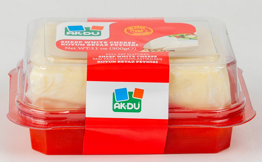 AKDU TRADITIONAL SHEEP'S WHITE CHEESE (KOYUN) 300GR X 12 PCS - AK03