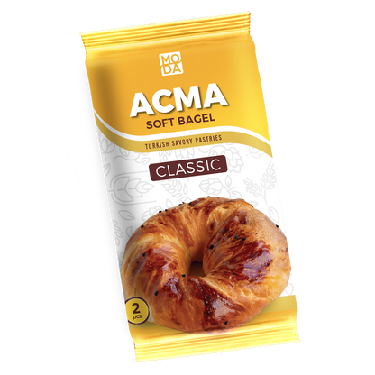 Moda Acma, Soft Bagel, Classic, 4oz (112g) x 2pcs x 15pack - 102606