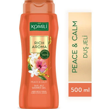 K8 KOMILI Feeling Spa Rich Aroma Amber & Calm Shower Gel 500ml 1cs/12pcs