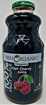 K - BEN ORGANIC %100 FRUIT JUICE | 32 FL OZ x 8 || TART CHERRY JUICE - BO09