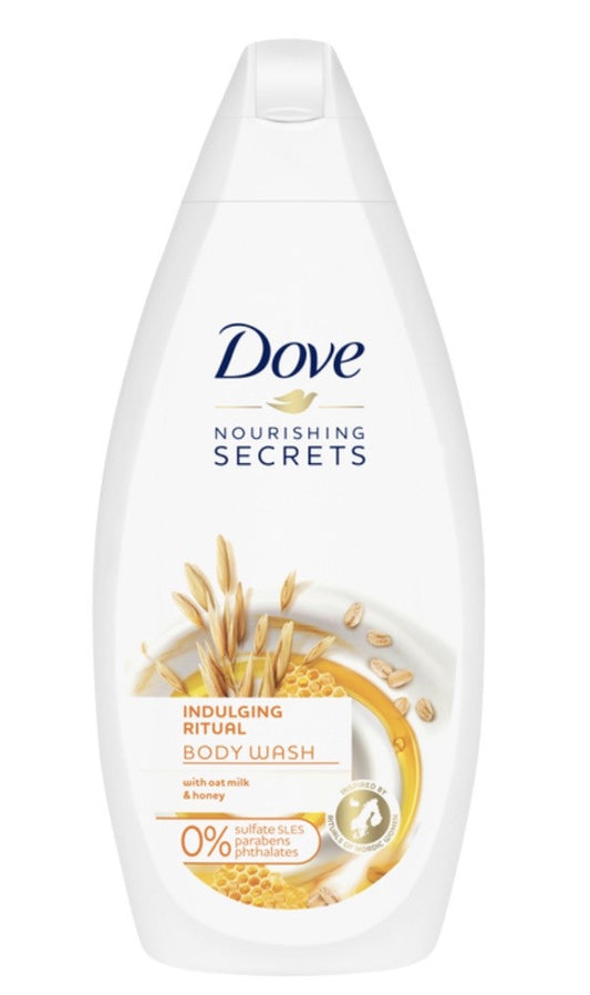 DOVE BODY WASH 12 X 17 OZ || INDULGING OAT & HONEY RITUAL - OVBW129