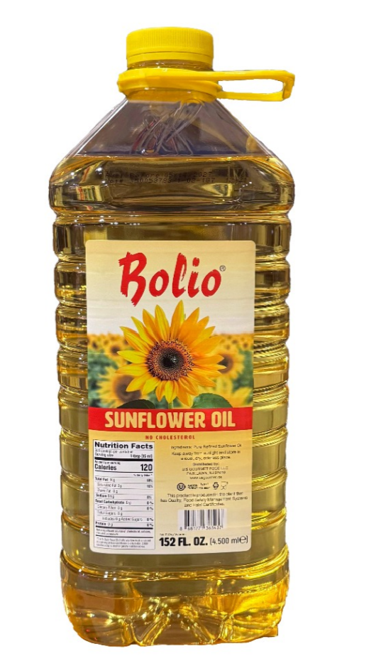 BOLIO SUNFLOWER OIL 152.16 fl oz (4.5LT) x 4pc - BSO45