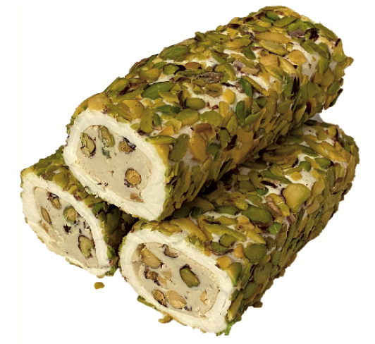 Cutted Pistachio Coated Turkish Delight With Pistachio And Almond Cream, 5kg(11lbs)/5pcs - CRS183