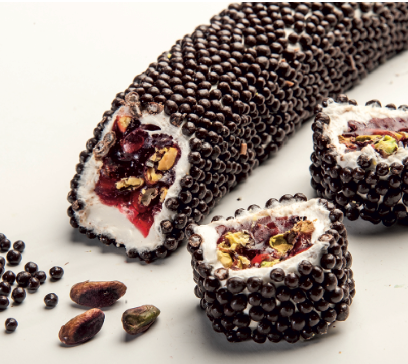 Granulated Chocolate Mega Pasha With Pomegranate And Pistachio, 5kg(11lbs)/5pcs - CRS66