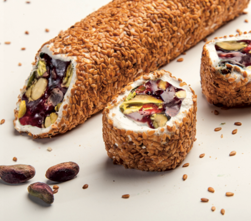 Sesame Coated Mega Pasha Delight With Pomegranate And Pistachio, 5kg(11lbs)/5pcs - CRS72