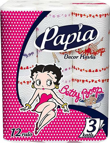 PAPIA Paper Towel Decor 12pck / Havlu Pecetev 12'li 1cs/2pcs