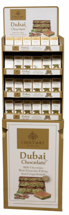 ChocoArt Dubai Chocolate Stand 3.5 oz (100gr) x 224pcs