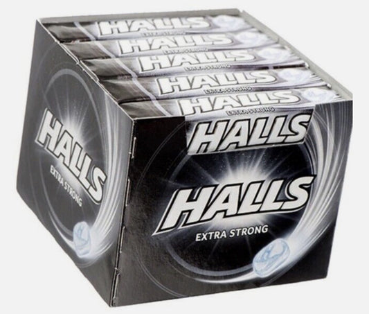 HALLS COUGH DROPS 9PCS x 20 || EXTRA STRONG - HALL20EX