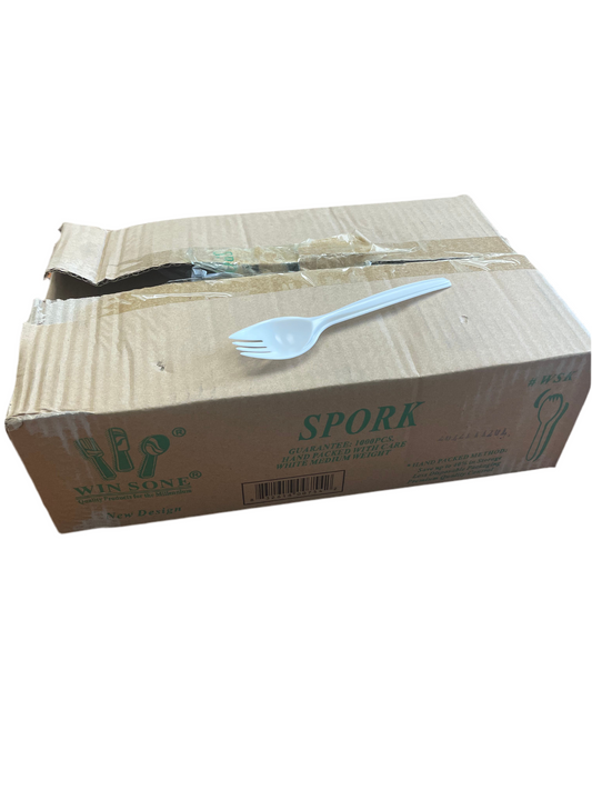 Medium Weight Spork Fork 1000pcs