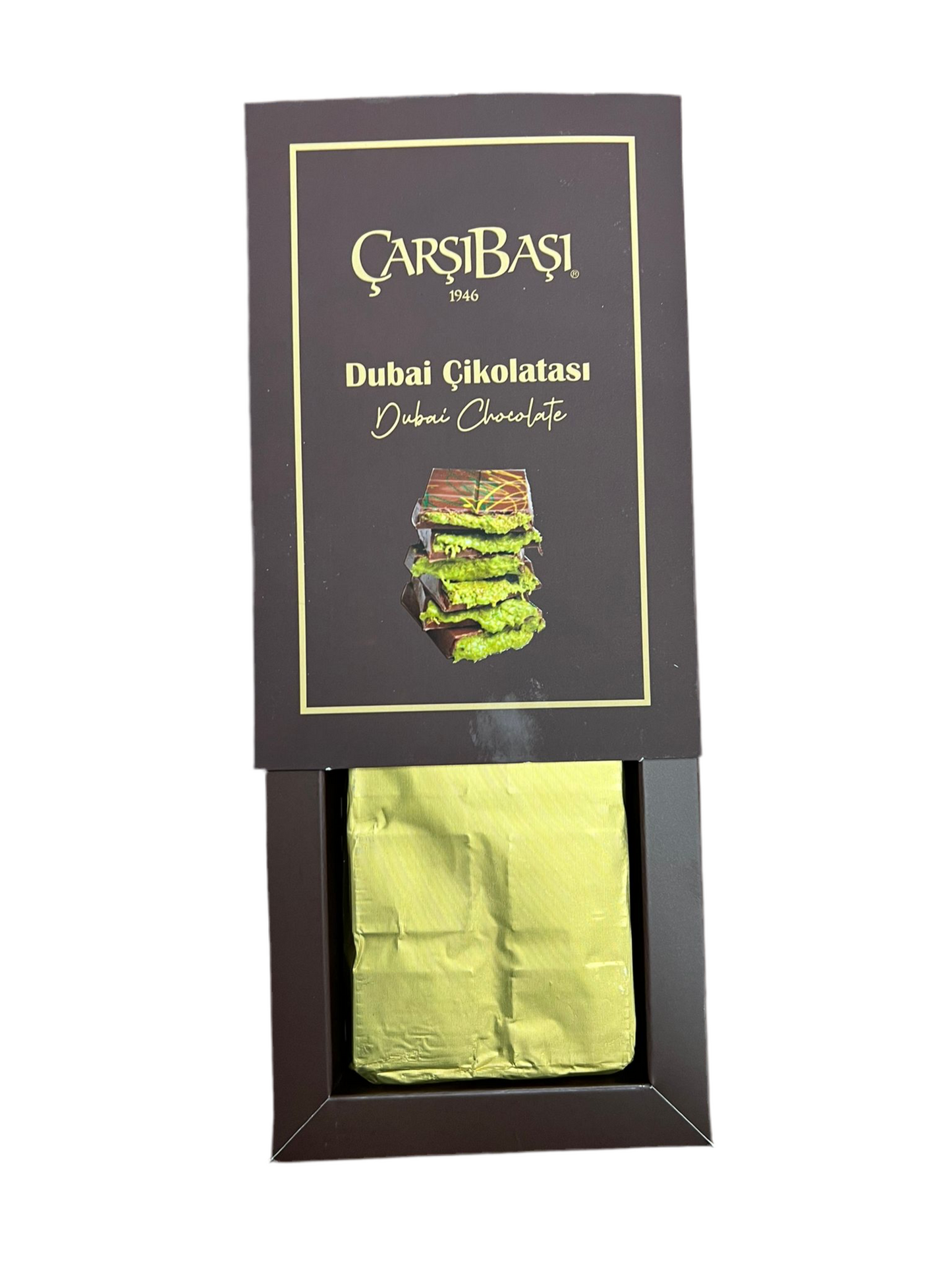 Dubai Chocolate Bar, Pistachios - Kataifi, 7oz (200g) - CB1002