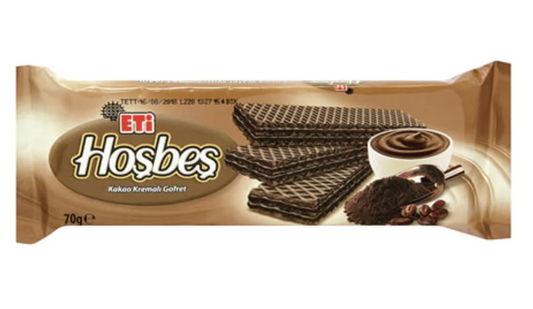 ETI Hosbes Cocoa Cream Wafer 70g 1cs/12pcs