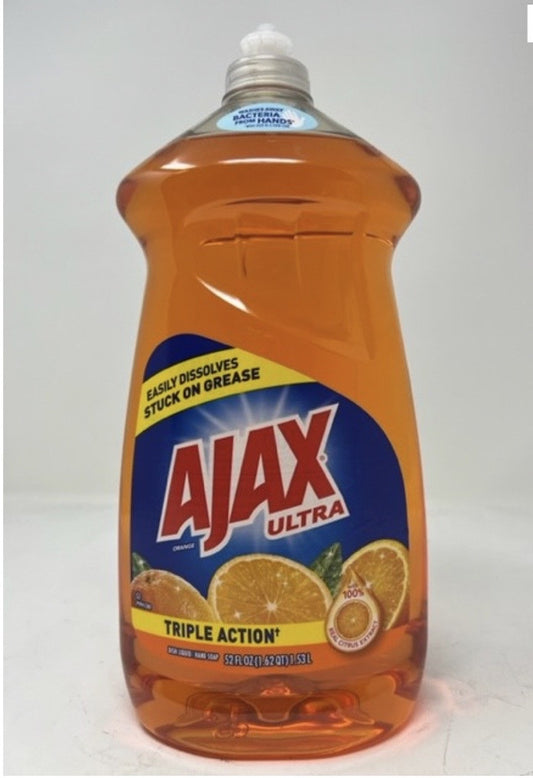 AJAX DISH LIQUID | 52 OZ x 6/CS | Orange - AJ03