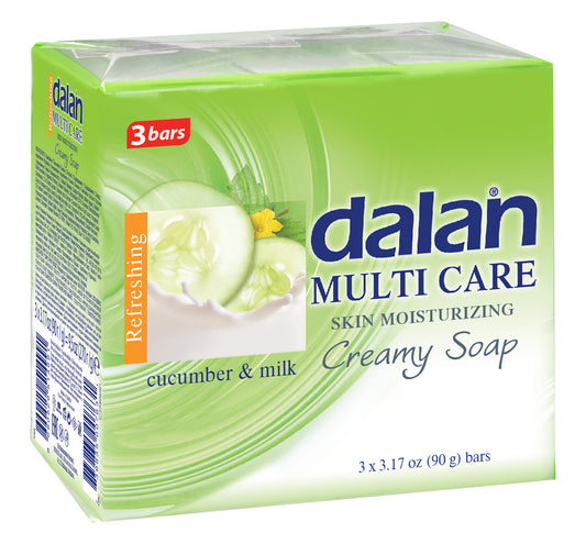 Dalan CUCUMBER & MILK Soap 3.5 oz. X 3 24/cs (B) - DN60193