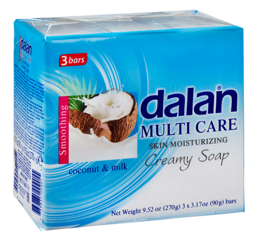 Dalan COCONUT & MILK Soap 3.5 oz. X 3 24/cs (B) - DN60196