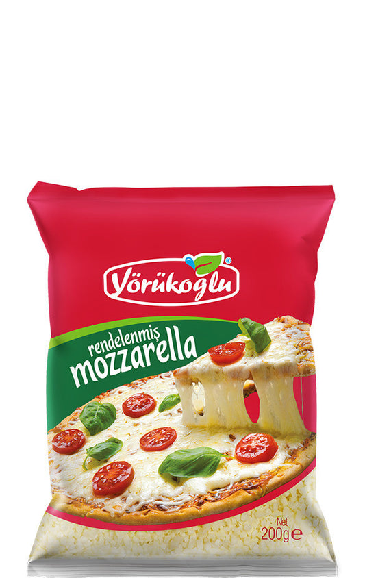 AA YORUKOGLU Shredded Mozzarella Cheese 200g / 0.44 Lb 1cs/24pcs