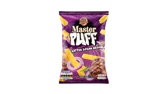 GOLD HARVEST Master Puff Steak Flavored Corn Chips 90g 1cs/16pcs