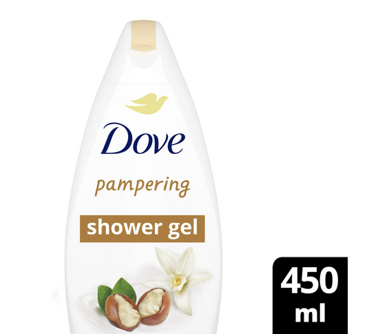 DOVE BODY WASH 450ML (15.22OZ) SHEA BUTTER X 12pcs - 450DBWSB