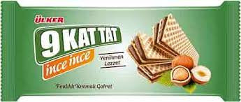 ULKER 9Kat Hazelnut Wafer 114g 1cs/16pcs