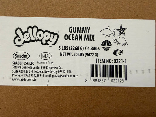 YAY FUN Bulk Gummy Ocean Mix  5lbs. X 4Pcs