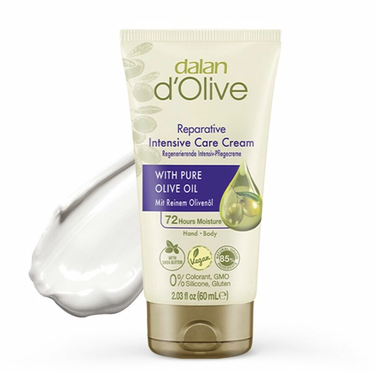 D'OLIVE Nourishing Hand & Body Cream Grapeseed oil 60 ml X 24/CS - DO90214