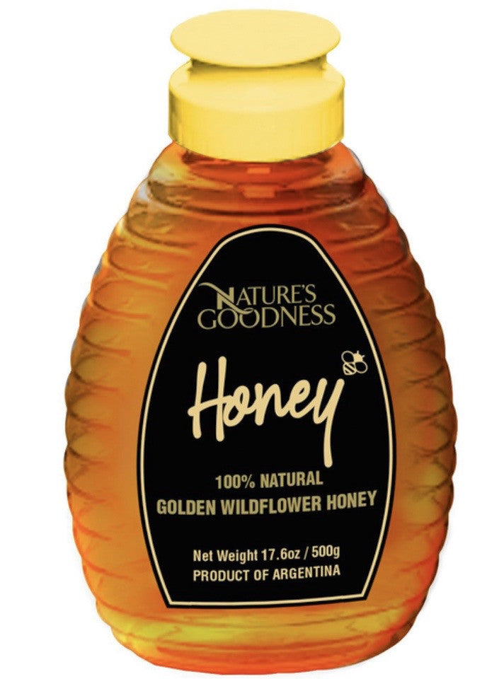 GOLDEN WILDFLOWER HONEY | 17.6 oz (500ML) x 6 || SQUEEZE BOTTLE - NG71