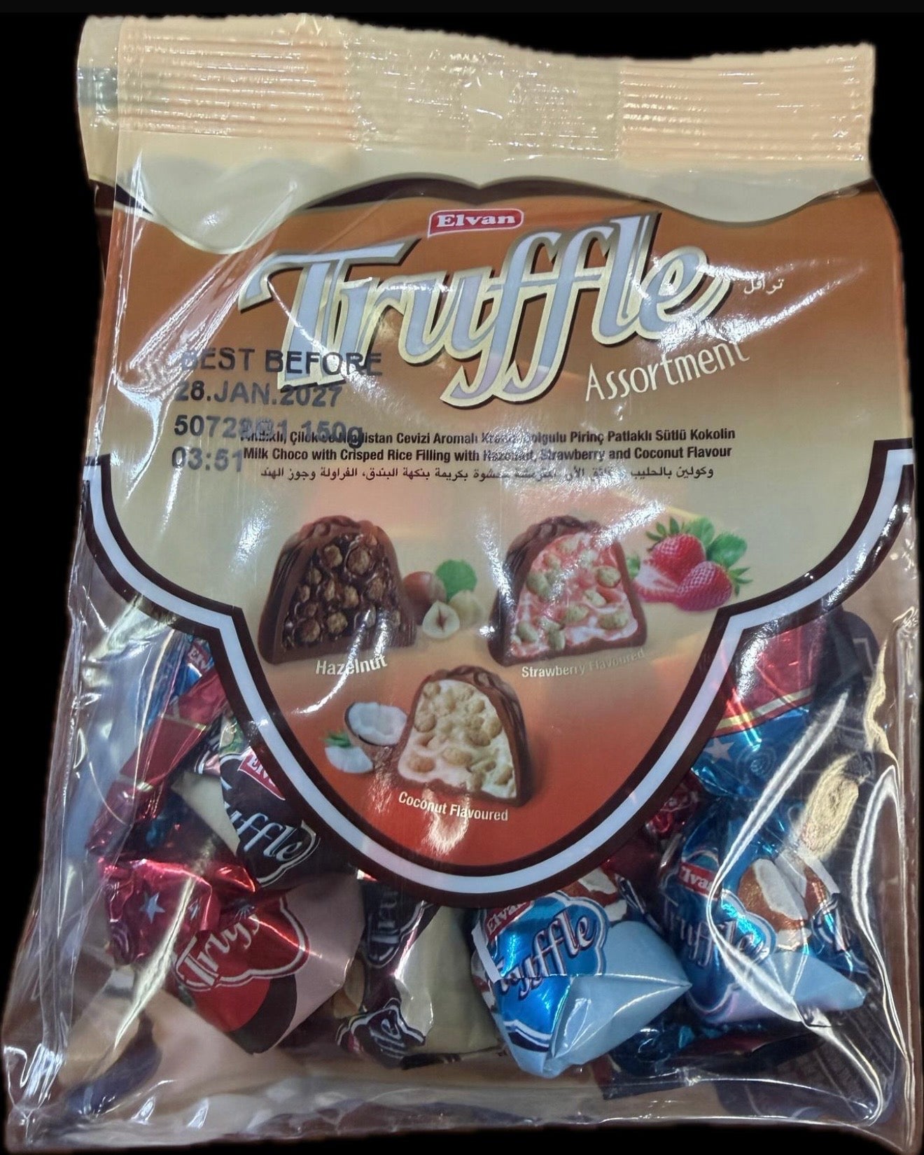 Elvan Truffle Assortment 150g X 24