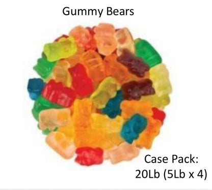 YAY FUN Bulk Gummy Bears 5lbs. X 4Pcs DBG001