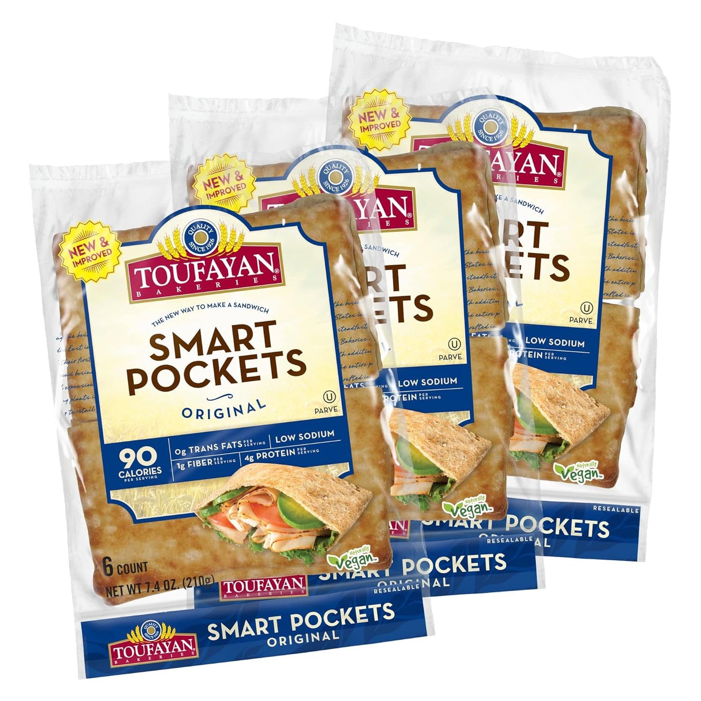 A10 Toufayan Smart Pockets Plain 1case/12pcs
