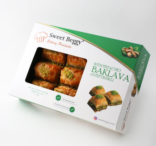 SB01 Sweet Beggy Pistachio 350g Baklava 1cs/12pcs