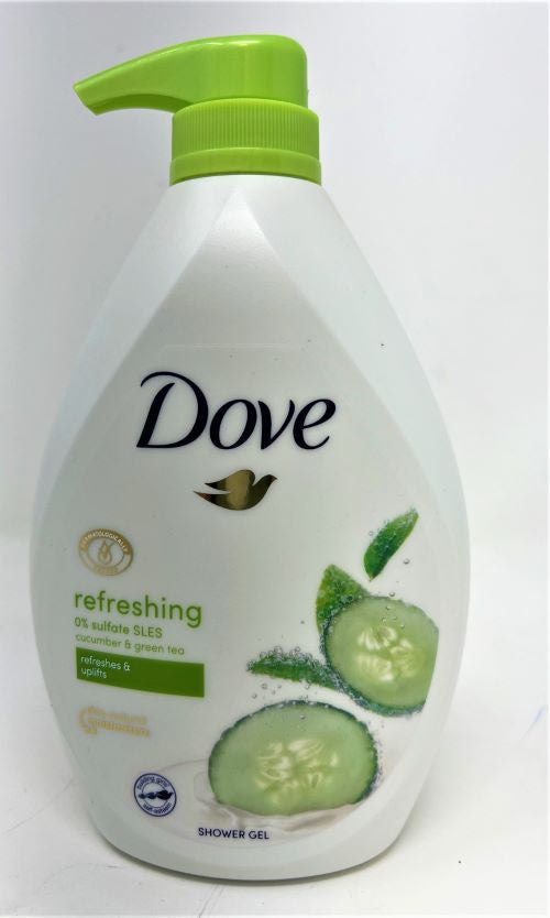 DOVE BODY WASH || PUMP 720 ML x 4 || REFRESHING - CUCUMBER & GREEN TEA || - P720DBW01