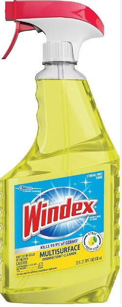 WINDEX GLASS CLEANER FRESH 500ML X12 PCS || LEMON - WEX02