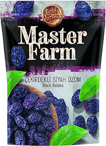 MASTER FARM Black Raisins/Siyah Cekirdekli √úz√ºm 175g 1cs/12pcs