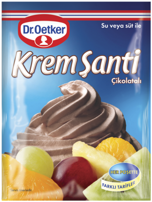 O1B DR.OETKER Whipped Cream Chocolate / Krem Santi Cikolatali 77g 1cs/12pcs
