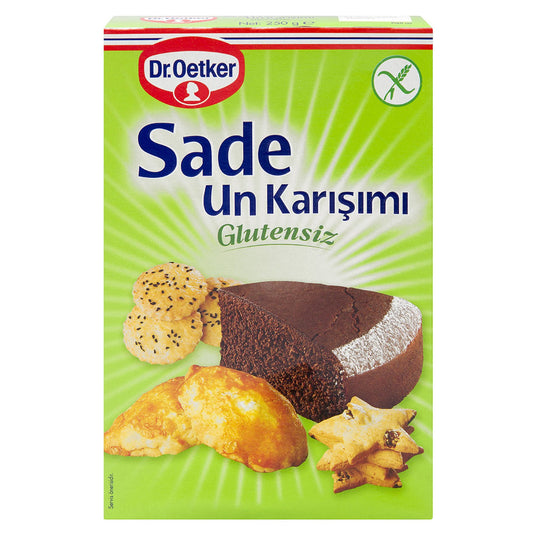 O1C DR.OETKER Plain Cake Flover Gluten-Free - Sade Kek Karisimi 250g 1cs/6pcs