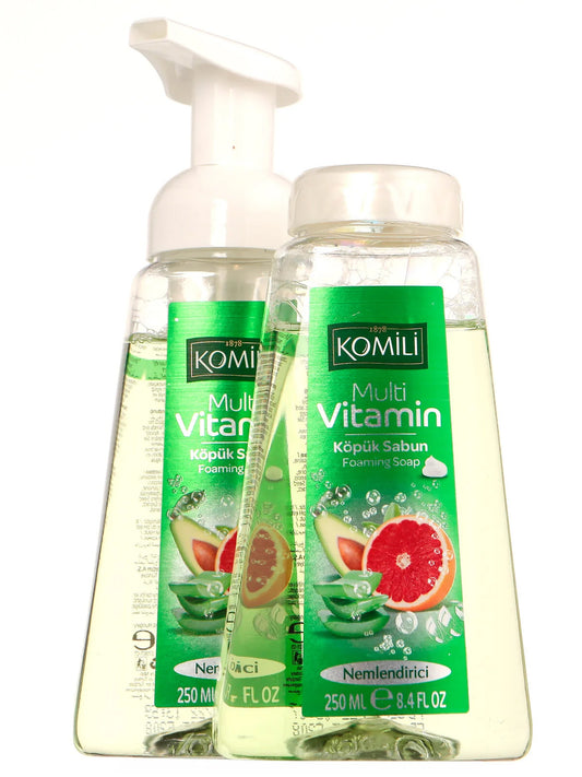 K1 KOMILI Foam Soap With Moisturizer/Nemlendirici 250+250ml 1cs/6pcs
