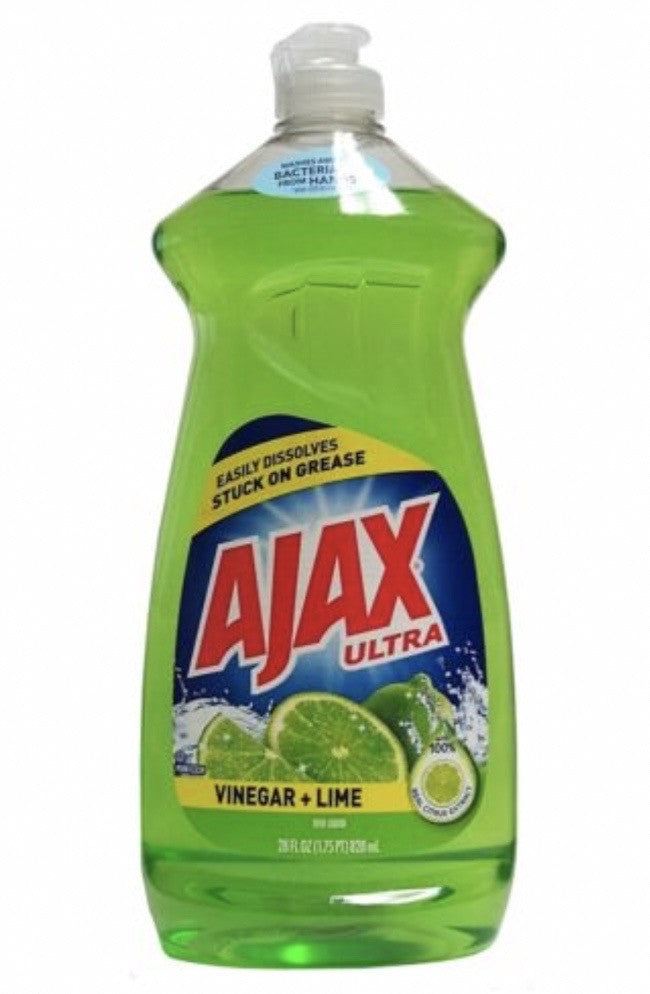 AJAX DISH LIQUID | 28 OZ x 9 | VINEGAR & LIME - AJ06