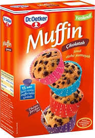 O1 DR.OETKER Muffin Chocolate Chip 345g 1cs/8pcs