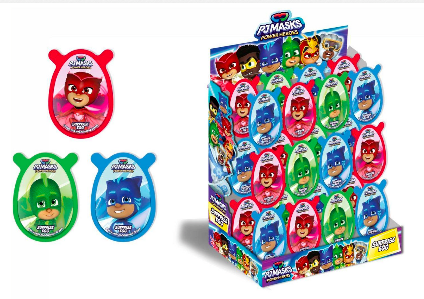 PJ Masks Surprise Egg 0.62 Oz. (20g) x 192 Pcs. - HLL-002