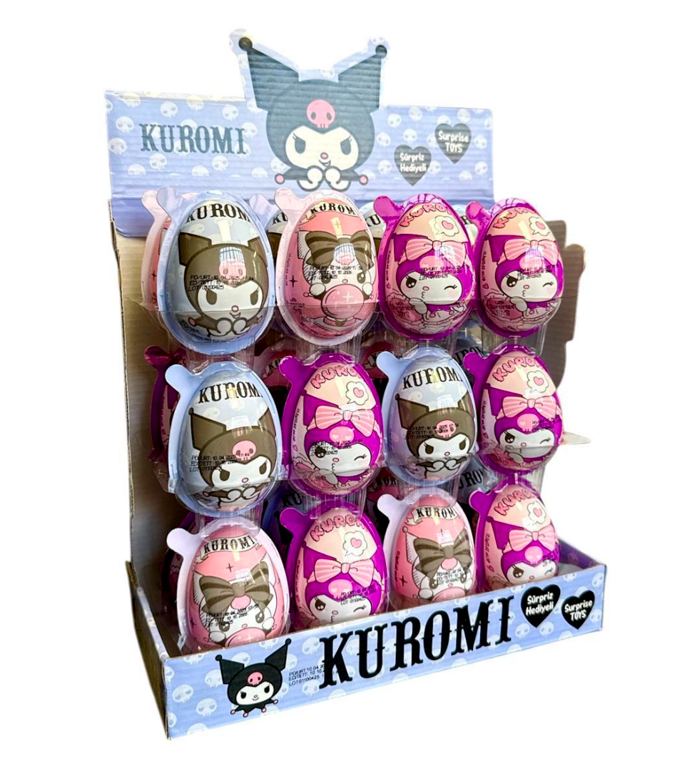 Kuromi Surprise Egg 0.62 Oz. (20g) x 192 Pcs. - HLL-002A