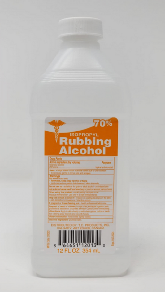 ISOPROPYL RUBBING ALCOHOL | 12 OZ x 24 || %70 - ISO7024