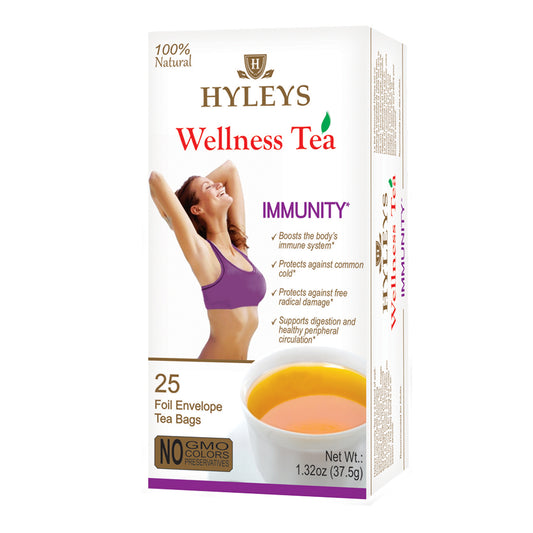 HYLEYS WELLNESS TEA IMMUNITY 1.32oz X 25pc X 12/CS - HY34