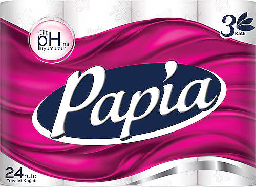 PAPIA Toilet Paper 24pck 1cs/3pcs